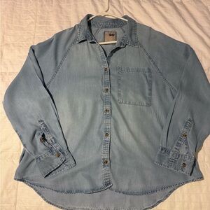 SO Denim Shirt with Logo Patch